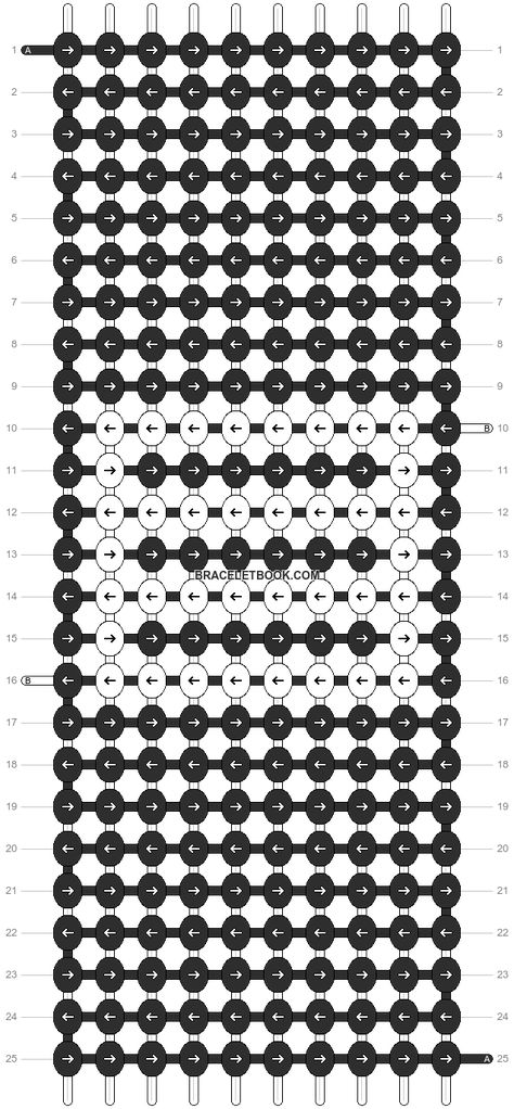 Alpha pattern #9193 | BraceletBook Paramore Alpha Pattern, Diy Crochet Projects, Alpha Pattern, Alpha Patterns, Paramore, Friendship Bracelet Patterns, Diy Crochet, Bracelet Patterns, Friendship Bracelet