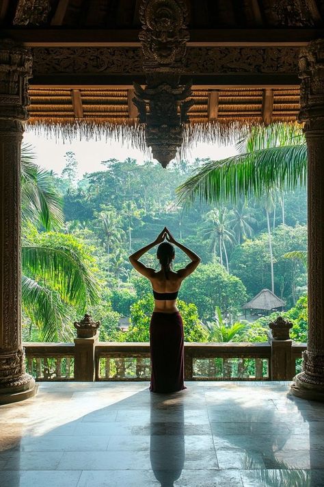 "🧘‍♀️🌴 Escape to a yoga retreat in Bali! Find peace, relaxation, and rejuvenation in a tropical paradise. 🌺🌿 #YogaRetreat #BaliWellness #TropicalEscape" Bali Yoga Retreat, Bali Retreat, Bali Yoga, Meditation Retreat, Tropical Escape, Find Peace, Yoga Retreat, Tropical Paradise, Finding Peace