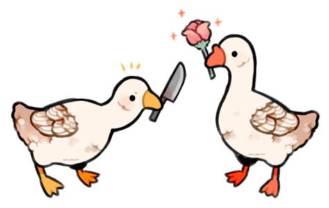 Ducks, Deviantart, Tumblr, Twitter, Flowers, White, Art