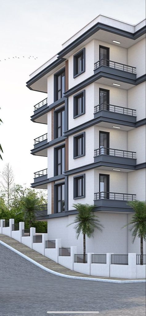 Six Storey Building Design, Four Storey Building Design, Residential Exterior Design Facades, Exterior Residential Building, Four Storey House Design, 5 Storey Residential Building Design, 3storey House Design, Small Apartment Building Exterior, 3 Storey Apartment Building Design