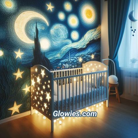 Starry Night Nursery, Night Sky Nursery, Night Nursery, Monique Lula, Sky Nursery, Growing Older, Baby Room Design, Nursery School, Future Family