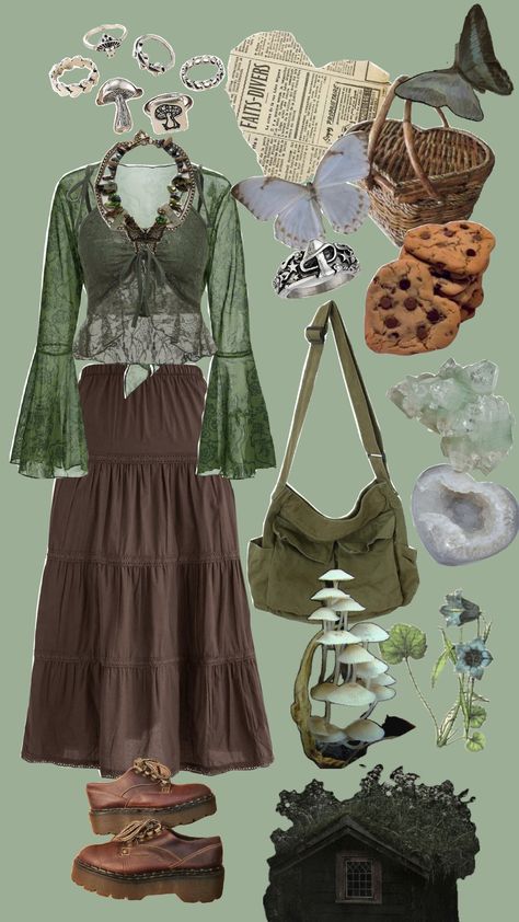 One of the aesthetics that I like but I wouldn't use it, it also gives me Portals vibes, but I would say it's a little similar #fairycore #fairycoreaesthetic #fairy #fairyaesthetic #aesthetic #greenaesthetic #fairycoreoutfits Fairy Core Casual Outfits, Soft Fairy Aesthetic Outfits, Soft Fairycore, Fairy Aesthetic Outfit, Fairycore Aesthetic Outfits, Fairy Academia, Fairy Core Outfits, Fairycore Clothing, Fairycore Fashion