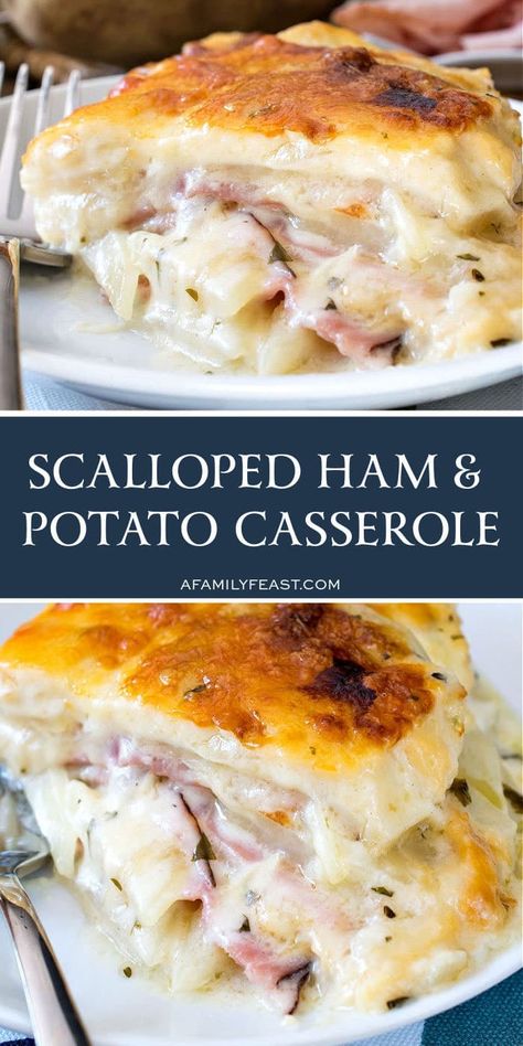 Ham Scalloped Potatoes Casseroles, Recipes Using Half And Half Cream, Ham And Scalloped Potato Casserole, Leftover Ham Ideas, Ham Casseroles, Ham Potato Casserole, Ham And Potato Recipes, Leftover Ham Recipes Casseroles, Family Casseroles