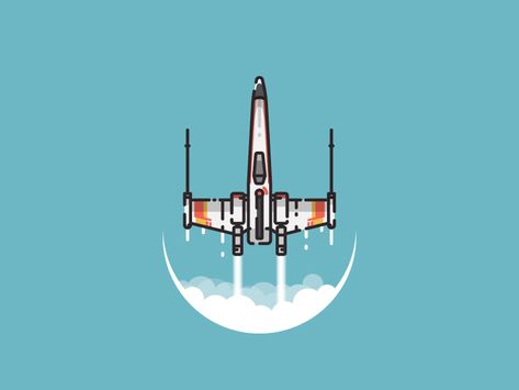 X-Wing starfighter illustration by @newkoko2020 #starwars #xwing #outline #starfighter #illustration #design #icon #pictogram #visualization #vector Xwing Star Wars Tattoo, X Wing Art, X Wing Tattoo, Xwing Starwars, Spaceship Illustration, Star Wars Illustration, X-wing Starfighter, Cuadros Diy, Space Fighter