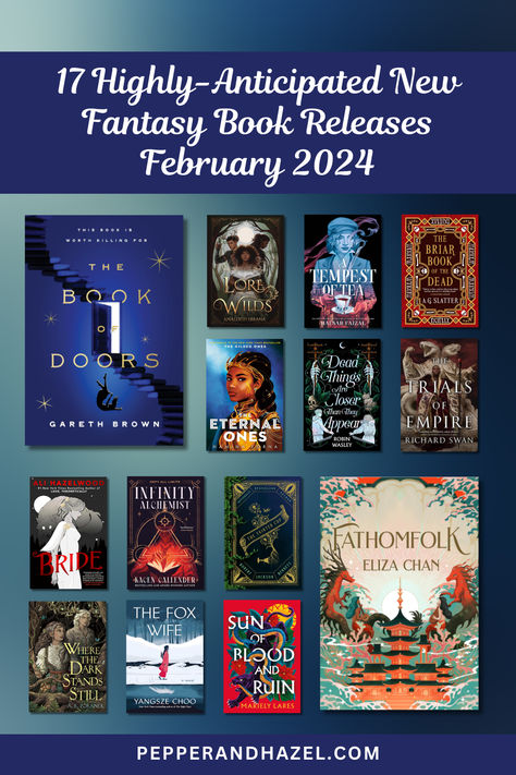 Now that February is over, let's look back at some of the AMAZING new fantasy books that were released in February 2024! Check out this list of 17 of the most highly-anticipated new fantasy books that came out this month. 2024 Fantasy Books, Most Anticipated Books Of 2024, High Fantasy Books, Book Seller, Dark Fantasy Novels, Reading List Challenge, Fantasy Reads, Book Wishlist, Unread Books