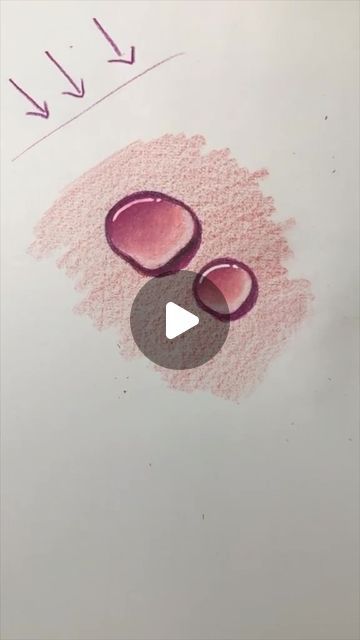 Drawing And Colouring Ideas, Pencil Color Sketches, Water Pencil Drawing, Colored Pencils Tutorial, Shine Drawing, Drawing Bubbles, Colored Pencil Doodles, How To Draw Bubbles, Water Droplet Drawing