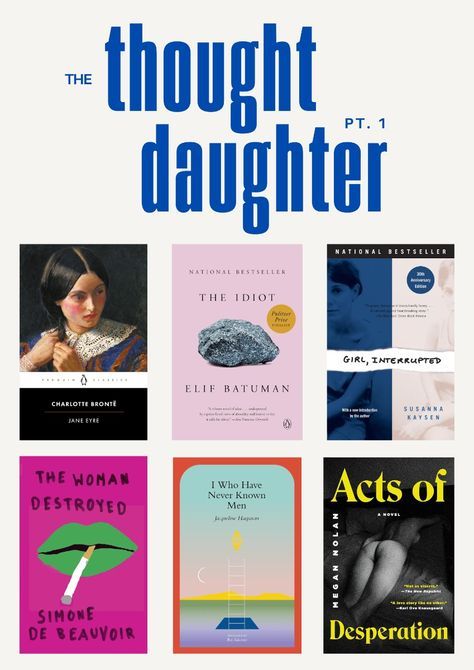 Thoughtful Daughter Books, Books For Thought Daughter, Feminist Book Recommendations, Literature Books Reading Lists, Books To Read In Your 20s Women, Thought Daughter Books, Books For Women In Their 20s, Books Recommendation, Diy Crafts Wedding