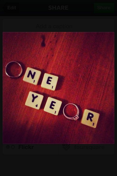 This is a photo I took and instagramed of our wedding rings for our 1 year anniversary :-) Wedding Anniversary Pictures, 1st Wedding Anniversary Gift, Anniversary Photography, Scrabble Art, Wedding Anniversary Photos, Easy Wedding Planning, Anniversary Pictures, Anniversary Photoshoot, 1st Wedding Anniversary