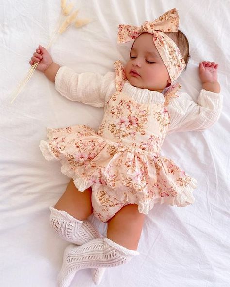 Girly Clothing, Baby Girl Name, Newborn Photography Poses, Overall Skirt, Romper Bodysuit, Baby Couture, Short Sleeve Romper