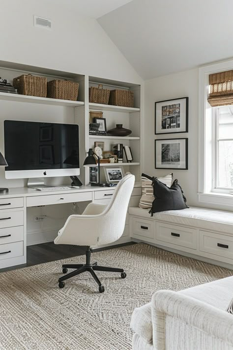 Loft Office Ideas Upstairs, Loft Office Ideas, Tech Home Office, Modular Furniture System, Office Layouts, Home Office Layouts, Ultra Modern Homes, Minimize Clutter, Minimalist Home Office