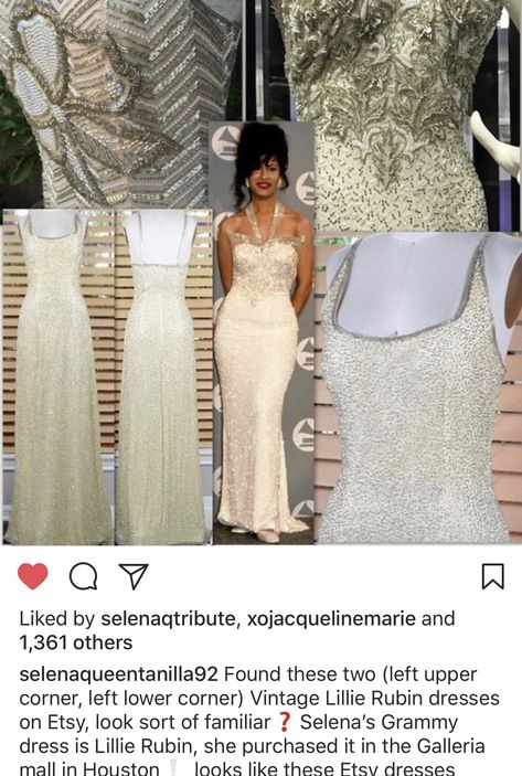 Selena Quintanilla Grammys dress - get the brand! Selena Grammy, Selena Museum, I Want To Get Married, Selena Dress, Selena Quintanilla Outfits, Selena Quintanilla Fashion, Selena Selena, Grammy Dresses, Selena Pictures