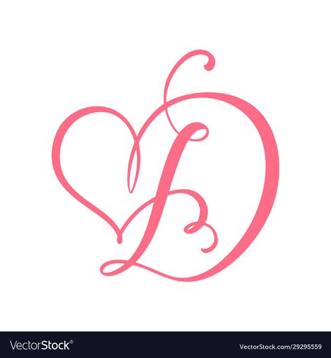 D Tattoo Initial Heart, Letter D Tattoo, D Letter Design, Cursive Letters Fancy, D Letter Images, Floral Monogram Letter, Skull Hand Tattoo, Page Decoration, D Tattoo