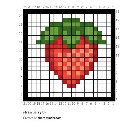 Strawberry Perler, Library Signs, Perler Art, Free Chart, Melting Beads, Bead Patterns, Perler Beads, Project Ideas, Ravelry