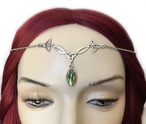 Circlet Crown, Silver Headpiece, Tiara Headband, Silver Head Piece, Rainbow Topaz, Celtic Goddess, Onyx Crystal, Crown Tiara, Celtic Knots