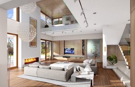 House Living Room Modern, 아파트 인테리어, Modern Houses Interior, High Ceilings, Dream House Interior, Simple House, Design Case, Dream Home Design, Home Fashion