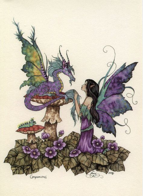 Parrot Room, Amy Brown Art, Amy Brown Fairies, Brown Artwork, Fairy Tattoo Designs, Amy Brown, Room Painting, Fairy Dragon, Fairy Pictures