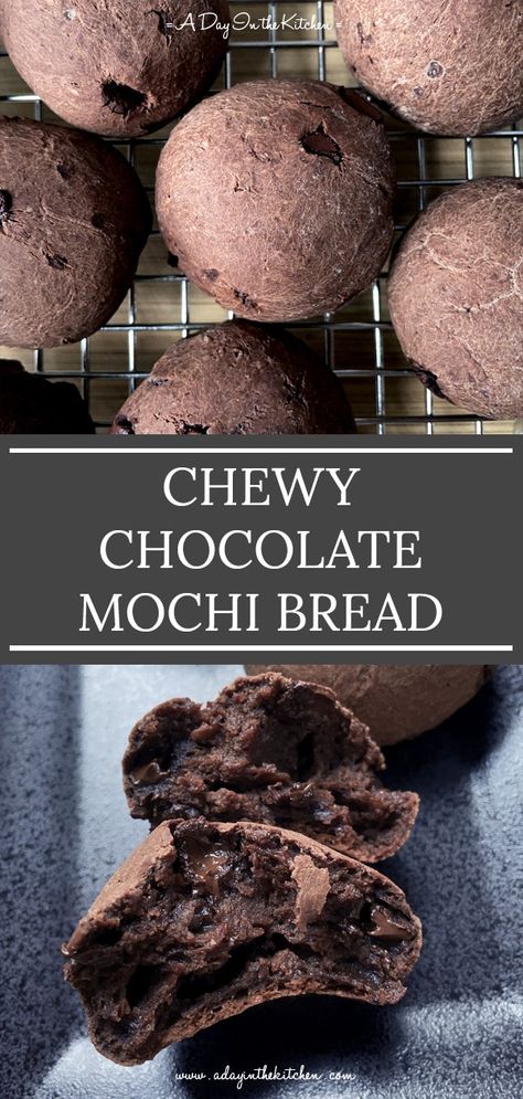 Yummy Bread Recipes Desserts, Mochiko Recipes Desserts, Asian Buns Recipe, Asian Pastry Recipes, Asian Baking Recipes, Korean Pastry Recipes, Moochie Recipe, Mochiko Flour Recipes, Mochi Bread Recipe