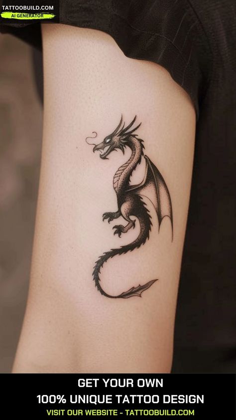 Womens Dragon Tattoo Ideas - Tattoo Build Celtic Dragon Tattoo Women, Awesome Tattoos For Women Unique, Womens Dragon Tattoo, Dragon Tattoo Ideas For Women, Baby Dragon Tattoos, Celtic Dragon Tattoos, Iron Man Tattoo, Dragon Tattoo Ideas, Small Dragon Tattoos