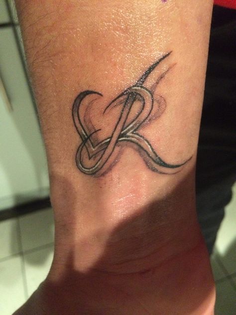 #tattoo #J&R J And R Tattoo, Jr Tattoo Initial, Jr Tattoo, Turtle Tattoo Designs, Initial Tattoo, Turtle Tattoo, R Tattoo, Subtle Tattoos, Flash Tattoo