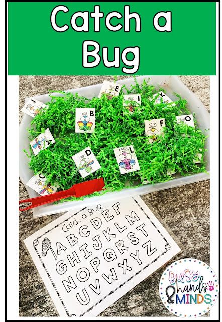 Bug Literacy Activities, Bug Writing Activities Preschool, Insect Math Preschool, Spring Literacy Activities Preschool, Bugs Preschool Theme, Literacy Manipulatives, Insects Preschool Theme, Bugs And Insects Preschool, Preschool Writing Center