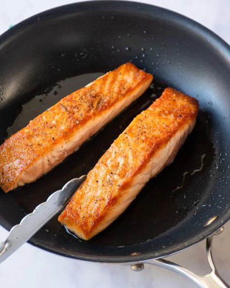 How To Cook Salmon On The Stove Pan Roasted Salmon, Salmon On The Stove, Honey Soy Salmon, Roast Salmon, Pan Roast, Blue Jean Chef, Cook Salmon, Roast Fish, How To Cook Fish