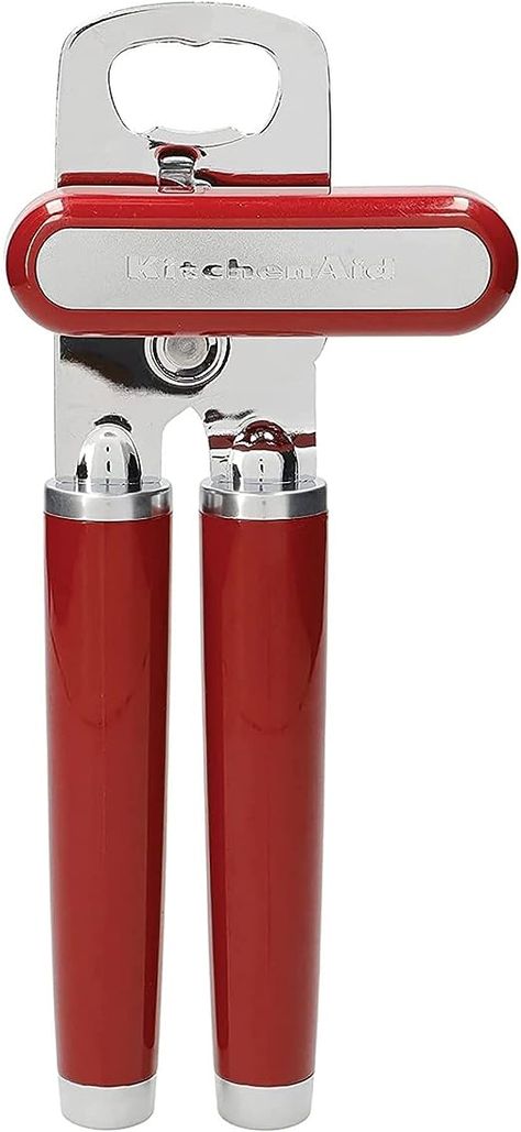 KitchenAid Classic Multifunction Can Opener / Bottle Opener, 8.34-Inch, Empire Red Tin Opener, Crown Cap, Can Openers, Kitchen Tools And Gadgets, Ergonomic Handle, Kitchen Aid, Kitchen Bar, Can Opener, Home Decor Furniture