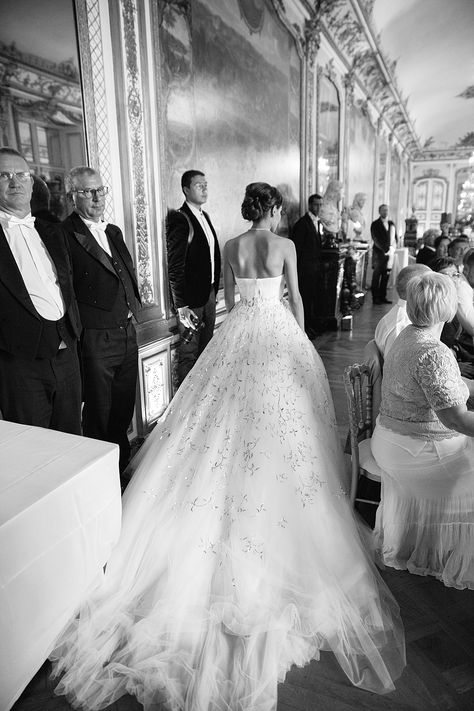 A Chateau Wedding in France and A Dior Gown - Audrey