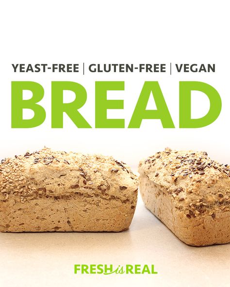 Gluten Free Yeast Free Bread, Bread Recipe No Yeast, Gluten Free Potato Bread, Gluten Free Cornbread Recipe, Yeast Free Recipes, Rock Crock Recipes, Gluten Free Vegan Bread, Yeast Free Breads, Vegan Bread Recipe