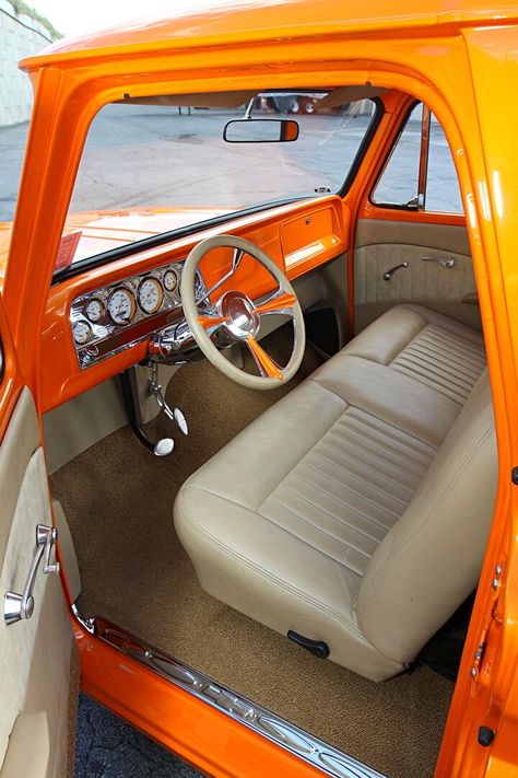 How a 1966 Chevy C10 Farm Truck Got its Happy Ending Old Truck Interior, 1966 Chevy Truck, Classic Trucks Magazine, 57 Chevy Trucks, Chevrolet Apache, Old Truck, Truck Stuff, Farm Trucks, Truck Interior