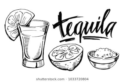 Tequila shot with lime. Hand drawn illustration converted to vector Cocktail Illustration, Patron Tequila, Shots Alcohol, Beer Pong Tables, Creation Art, Tequila Shots, Tequila Cocktails, Desenho Tattoo, Tattoo Flash Art