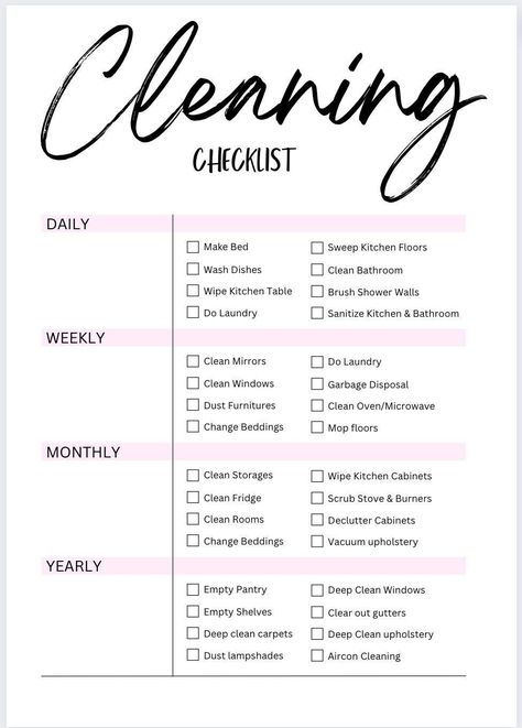 Cleaning Checklist One Page Planner. Daily Weekly Monthly, and Yearly Cleaning Planner. goodnoteplanner #productplannerbusiness #plannercommunity. Salon Cleaning Checklist, Mom Planner Printables Free, Study Planner Printable Free, Project Planner Printable, Cleaning Checklist Template, Daily Planner Printables Free, Cleaning Planner, How To Clean Mirrors, Speed Cleaning