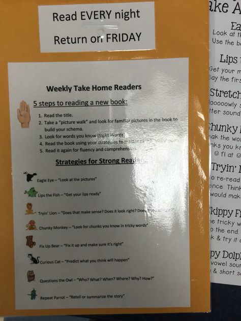 Take home reading for kinder Take Home Book Bags Kindergarten, Take Home Reading Bags Kindergarten, Reading Intervention Kindergarten, Take Home Reading, Kindergarten Classroom Organization, Guided Reading Organization, Reading Bag, Educational Therapy, Kindergarten Education