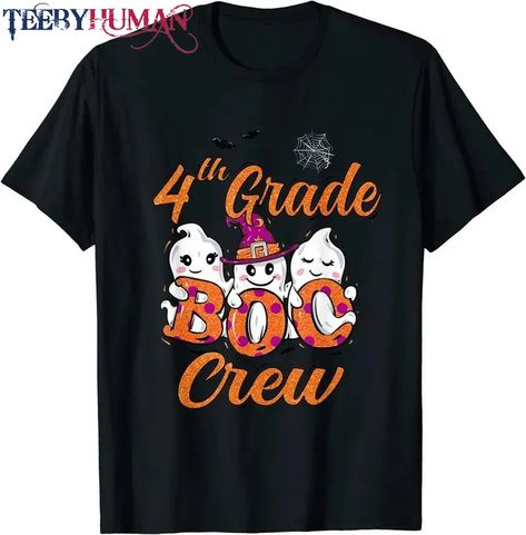 Halloween Costume For Kids 4Th Grade Boo Crew First Grade T-Shirt Unisex Tee Classic Hoodie Sweatshirt Check more at https://teebyhuman.com/product/halloween-costume-for-kids-4th-grade-boo-crew-first-grade-t-shirt-unisex-tee-classic-hoodie-sweatshirt/ Daycare Teacher Outfits, Halloween Costume Funny, Daycare Teacher Gifts, Kids Halloween Costume, Teacher Halloween Costumes, Teacher Wear, Halloween Matching, Daycare Teacher, Teacher Halloween