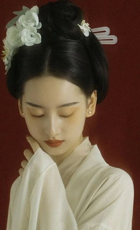 Ancient Japan Art, Ruyi's Royal Love In The Palace, Harajuku Lovers, Human Reference, Song Dynasty, Japanese Hairstyle, Ancient Beauty, Face Photography, Contemporary Photography