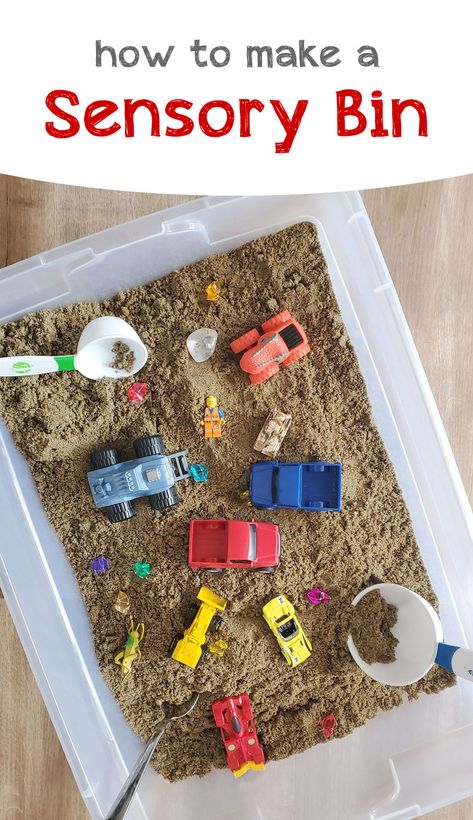 Hot Wheels Sensory Bin, Truck Sensory Bin, Toy Story Sensory Bin, Car Sensory Bin, Car Themed Sensory Bin, Cars Sensory Bin, Transportation Sensory Bin, Transportation Sensory For Toddlers, Vehicle Sensory Bins