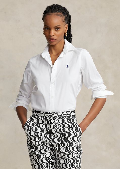 Fitted White Shirt, Georgia Shirt, Cotton Shirts Women, Polo Ralph Lauren Women, Ralph Lauren Women, Ralph Lauren Jeans, Lauren White, Shell Buttons, Ralph Lauren Shirt