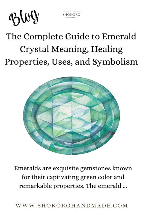 🌿✨🌟 Unleash the power of May with the king of gemstones, the enchanting Emerald! 💚💎 Dive into the complete guide to Emerald crystal meaning, healing properties, uses, and symbolism. 📚✨ Discover why this beautiful green gem is not just a birthstone but a symbol of eternal love and rebirth. 🌱💖 Whether you're a May baby or simply captivated by its mesmerizing allure, this gemstone will elevate your style and energize your spirit. Explore Shokoro Blog to find more Crystal Meanings Emerald Crystal Meaning, Rings With Meaning, Emerald Crystal, Crystals Healing, Gemstone Meanings, May Birthstone, Crystal Meanings, Green Crystals, Healing Crystals