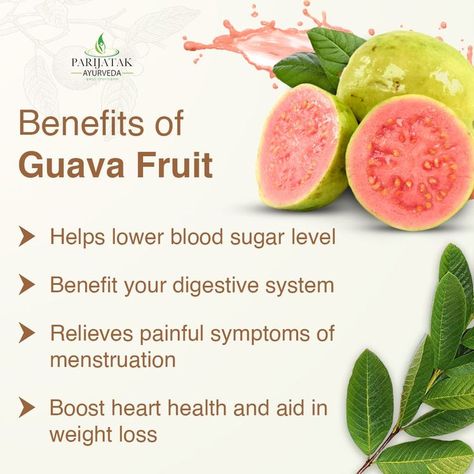 👉Guava fruits are amazingly rich in antioxidants, vitamin C, potassium, and fiber. This remarkable nutrient content gives them many health benefits. For More Information :- ☎️Call/Whatsapp Us At :- +91-9607957777 , +91-7263807777 #benefitsofguavafruits #fruitsbenefits #guavafruits #natural #naturaltips #healthylife #healthy #vitamin #health #fruits # food #delicious #guavabenefits #ayurveda #parijatakayurveda Guava Fruit Benefits, Health Benefits Of Guava, Benefits Of Guava, Benefits Of Eating Bananas, Guava Benefits, Guava Leaves, Guava Fruit, Eating Bananas, Fruit Benefits