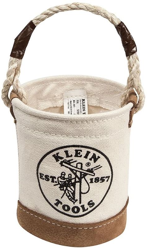 Tool Bucket, Tools Bag, Tool Box Storage, Gift Ideas For Dad, Tool Bags, Klein Tools, Leather Product, Halloween 2022, Tool Bag