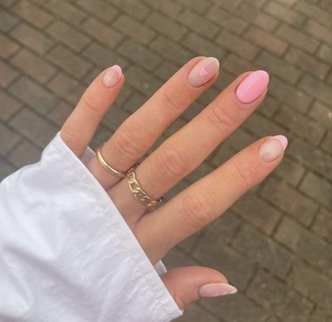 Adorable Nails, Cute Pink Nails, Nail Tip Designs, Basic Nails, Nails For Kids, Round Nails, Nails 2023, Short Nail Designs, Oval Nails