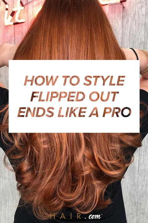 Wondering how to make hair flip out at the ends? We’re breaking down the best ways to achieve the look in 2019. How To Flick The Ends Of Your Hair, Flipped Out Ends Hair, How To Flip Out Ends Of Hair, Flipped Ends Tutorial, Flippy Layers Long Hair, Curling Ends Of Hair, How To Make Your Ends Curl, Flip Ends Hairstyle Long Hair, Flipped Hair Ends