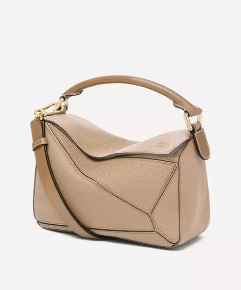 Loewe Puzzle Bag, Loewe Puzzle, Puzzle Bag, Leather Satchel Bag, Designer Shoulder Bags, Small Shoulder Bag, Classic Leather, Small Bag, Leather Satchel