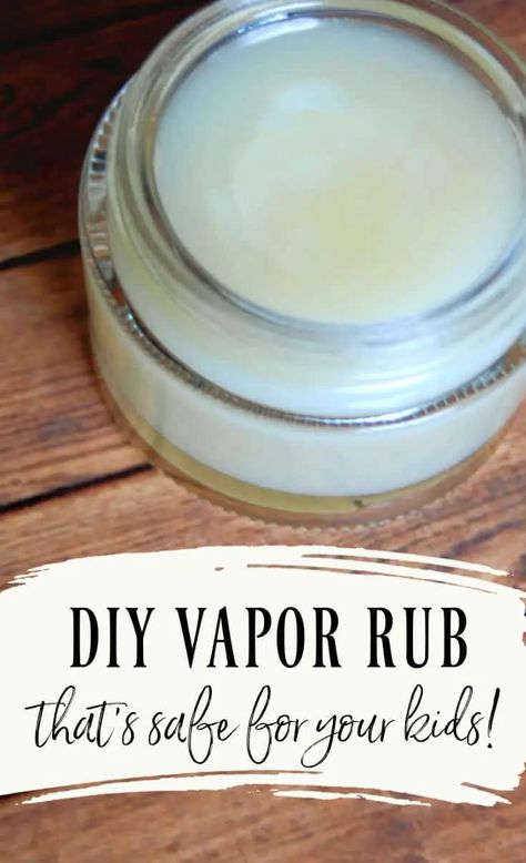 Diy Vapor Rub, Baby Vicks, Vicks Rub, Vapo Rub, Vicks Vapor Rub, Life Cheats, Vicks Vapor, Kids Cough, Chest Rub