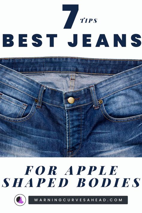 a cropped photo of the hip to waste area of a pair of dark worn denim jeans Hourglass Outfits, Apple Shape Fashion, Jean Styles, Apple Body Shape, Apple Body Shapes, Wardrobe Revamp, Best Jeans For Women, Dress Up Jeans, Apple Shape