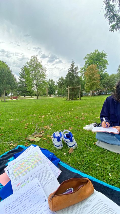 Picnic Study Aesthetic, Studying At Park Aesthetic, Studying Outside Summer, Study Places Public, Park Study Aesthetic, Outside Studying, Study Outdoor Aesthetic, Summer Study Motivation, Study Summer Aesthetic