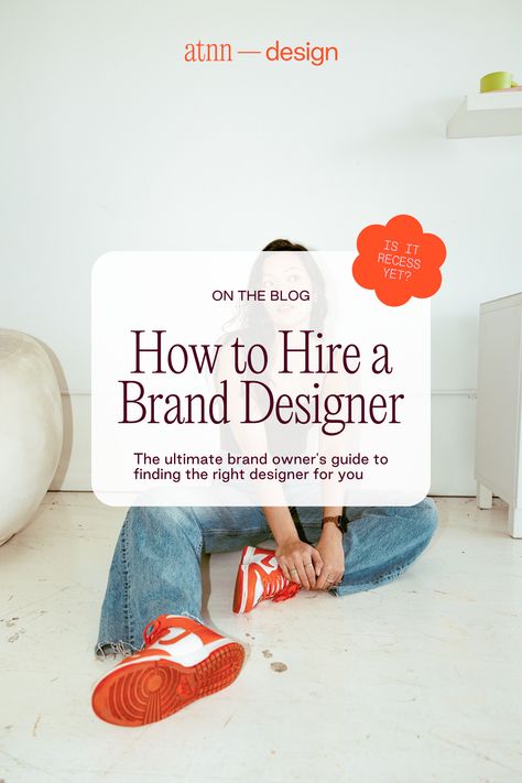 The ultimate guide for brands & business owners to hire a brand designer that fits your needs with tips on what to consider, questions to ask, places to find them, and pricing. Read now on the Blog Branding Workshop, Blog Post Design, Design Studio Branding, Startup Design, Personal Branding Design, Unique Web Design, Business Card Design Creative, Web Design Studio, Branding Template