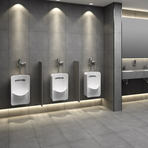 Urinal Design, Public Restroom Design, Commercial Bathroom Designs, Man Bathroom, Commercial Toilet, Prediabetic Diet, Wc Design, Restaurant Bathroom, Restroom Design