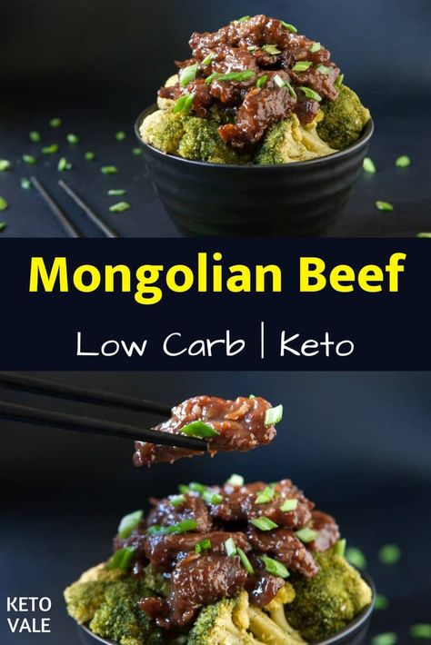 Keto Mongolian Beef Beef Low Carb, Keto Mongolian Beef, Peper Steak, Keto Beef Stew, Mongolian Beef Recipes, Keto Beef Recipes, Beef And Broccoli, Low Carb Recipe, Keto Vegan