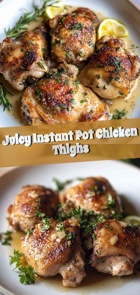 Juicy Instant Pot Chicken Thighs Aip Chicken Thigh Recipes, Instant Pot Recipes With Boneless Skinless Chicken Thighs, Chicken Thigh Recipes Pressure Cooker, Chicken Thighs Crockpot Bone In, Chicken Thigh Instapot Recipes, Instapot Chicken Thigh Recipes, Bone In Skin On Chicken Thigh Recipes, Chicken Thigh Instant Pot, Insta Pot Chicken Recipes