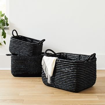 Seagrass Baskets, Modern Baskets, Felted Basket, Harvest Basket, Lidded Baskets, Seagrass Basket, Woven Baskets, Water Hyacinth, Basket Design